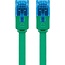 Goobay CAT 6A Flat Patch Cable U/UTP, green 3 m
