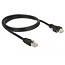 Delock GigE Camera Cable RJ45 plug to RJ45 plug with screws Cat.6 S/FTP 1 m