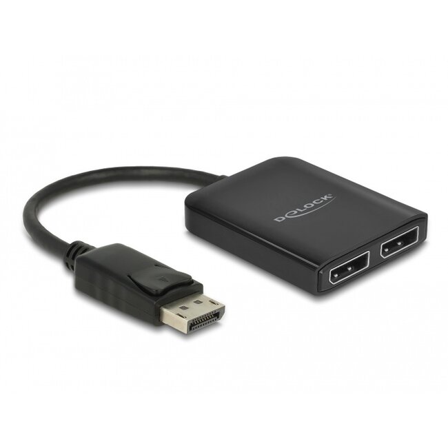 Delock DisplayPort 1.4 Splitter 1 x DisplayPort to 2 x DisplayPort MST