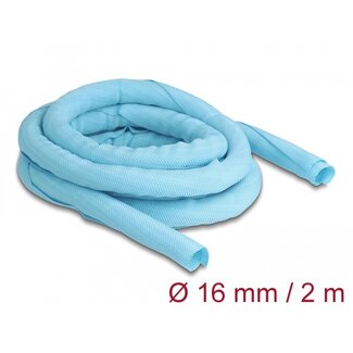 DeLOCK Delock Woven Sleeve self-closing heat-resistant 2 m x 16 mm blue