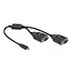 Delock Adapter USB Type-C™ to 2 x Serial RS-232 DB9 with 15 kV ESD protection