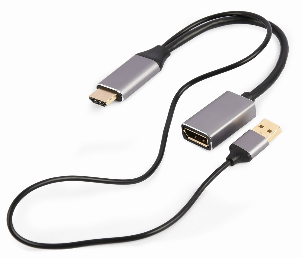 Gembird - Gembird HDMI 4K Male naar DisplayPort Female actieve adapterkabel