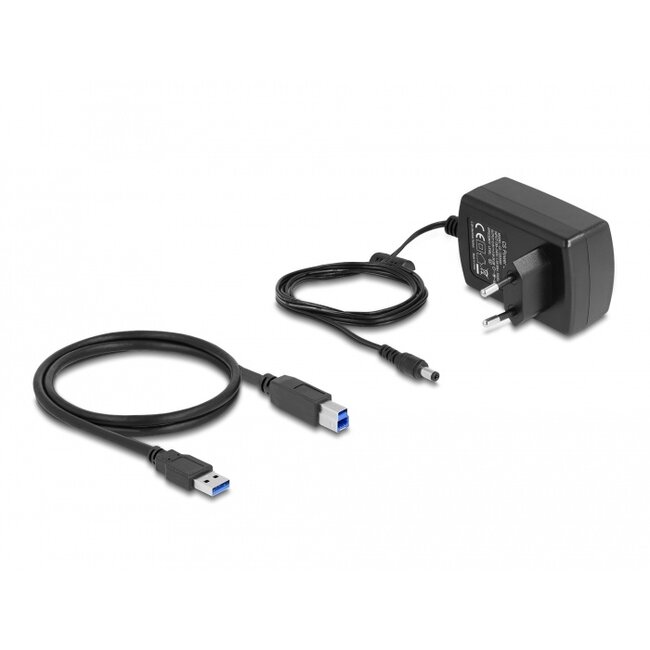 Delock USB Dual Docking Station for 2 x SATA HDD / SSD with Clone Function and Card Reader + additional USB Port