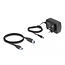 Delock USB Dual Docking Station for 2 x SATA HDD / SSD with Clone Function and Card Reader + additional USB Port