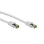 Goobay GHMT-certified CAT 8.1 S/FTP Patch Cord, AWG 26, white 0.5 m