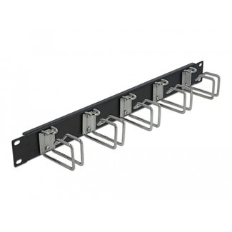 DeLOCK Delock 19″ Cable Management Panel black