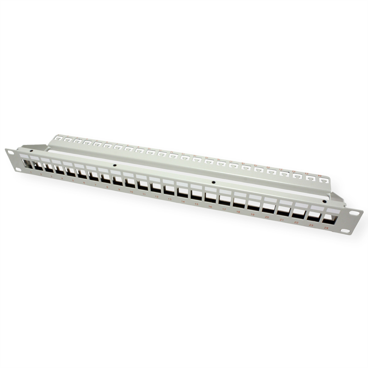 Roline ROLINE Cat. 6 19"-Keystone Patch Panel STP, light grey"