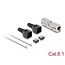 Delock RJ45 Coupler LSA to LSA with strain relief Cat.8.1 toolfree