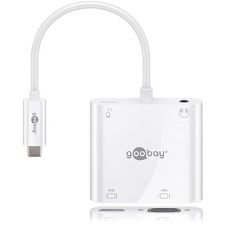 Goobay Goobay USB-C™ Multiport Adapter with HDMI™, VGA, Power Delivery 100 W