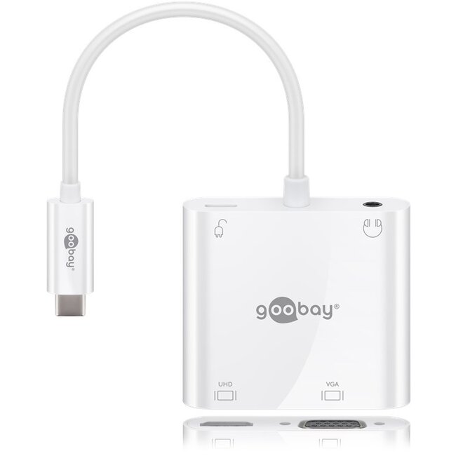 Goobay USB-C™ Multiport Adapter with HDMI™, VGA, Power Delivery 100 W