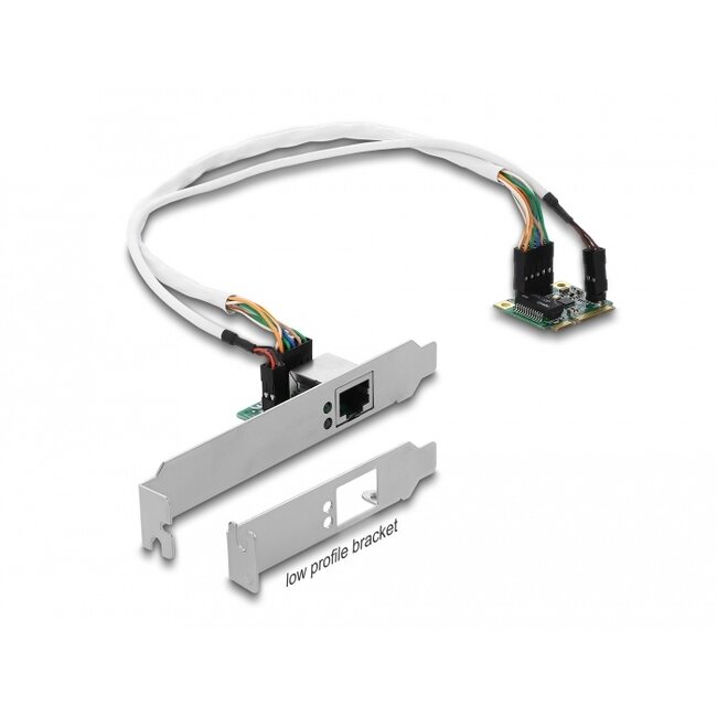 Delock Mini PCIe I/O PCIe half size 1 x RJ45 Gigabit LAN Low Profile