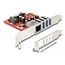 Delock PCI Express Card to 3 x external USB 5 Gbps + 1 x external Gigabit LAN - Low Profile Form Factor