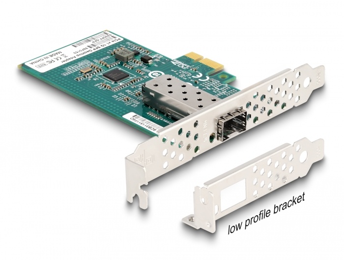 DeLOCK 89481. Intern, Connectiviteitstechnologie: Bedraad, Hostinterface: PCI-E, Interface: Fiber. Overdrachtssnelheid (max): 1000 Mbit/s