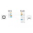 Delock M12 Adapter Cable D-coded 4 pin male to RJ45 female 50 cm