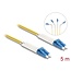 Delock Optical Fiber Cable LC Duplex to LC Duplex singlemode OS2 angled 5m