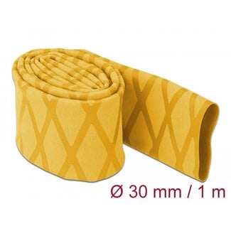 DeLOCK Delock Heat Shrink Tube X-pattern non-slip 1 m x 30 mm yellow