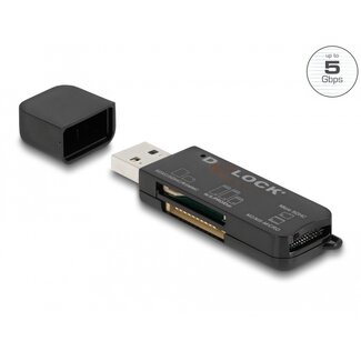 DeLOCK Delock SuperSpeed USB Card Reader for SD / Micro SD / MS memory cards