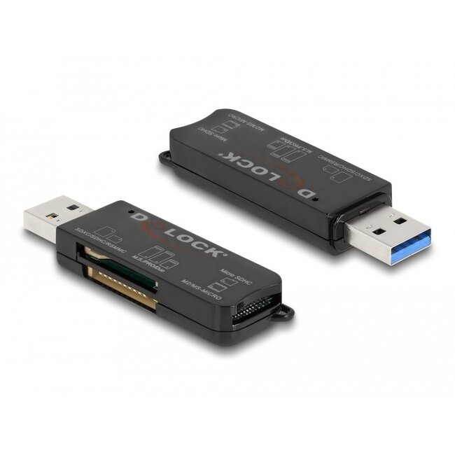 Delock SuperSpeed USB Card Reader for SD / Micro SD / MS memory cards