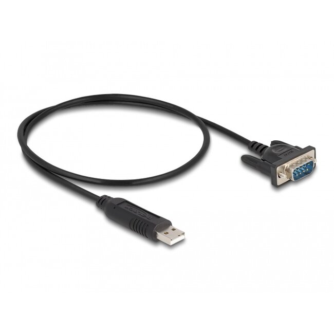 Delock USB 2.0 to serial RS-232 adapter D-Sub 9 male with compact connector housing 50 cm FTDI