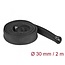 Delock Braided Sleeve with zip fastener heat-resistant 2 m x 30 mm black