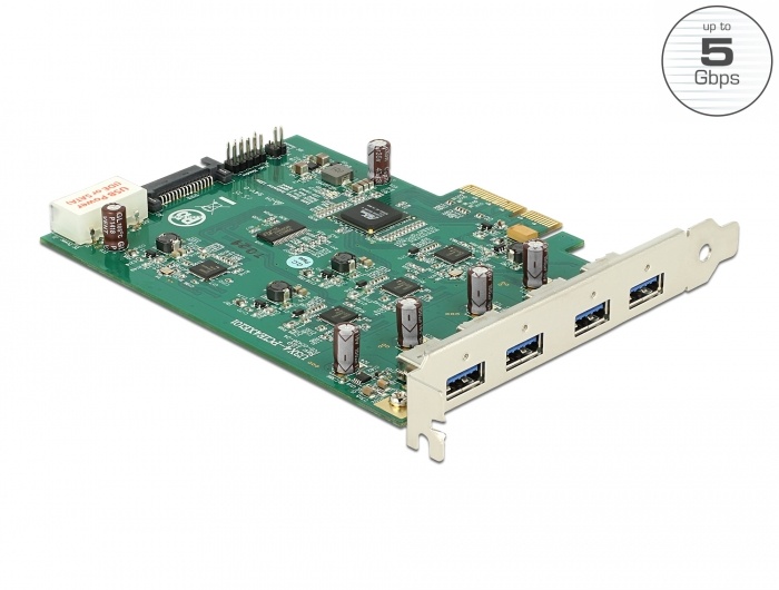 IOI PCIe USB 3.0 Quad Channel 4 Port - Delock