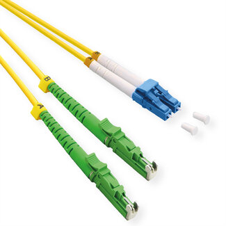 Roline ROLINE glasvezelkabel duplex 9/125µm OS2, LSH APC / LC UPC, LSOH, geel, 10 m