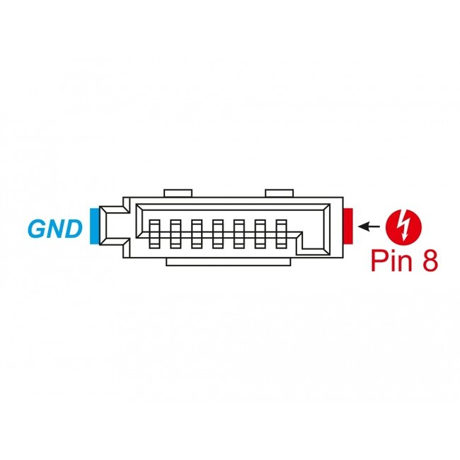 Delock Connector SATA 6 Gb/s receptacle 8 pin power