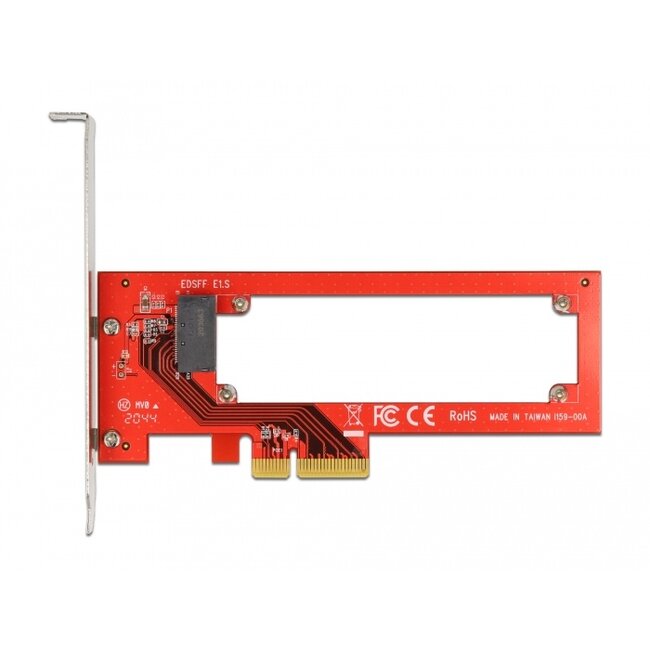 Delock PCI Express x4 Card to 1 x EDSFF E1.S Slot - Low Profile Form Factor