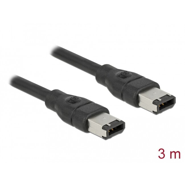 Delock Cable FireWire 6 pin male > 6 pin male 3 m