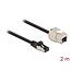 Delock Cable RJ45 plug to Keystone Module RJ45 jack Cat.6A 2 m black
