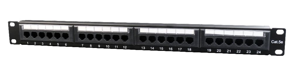 Gembird - Cat5e 24-poorts patchpanel met kabelorganizer - NPP-C524CM-001