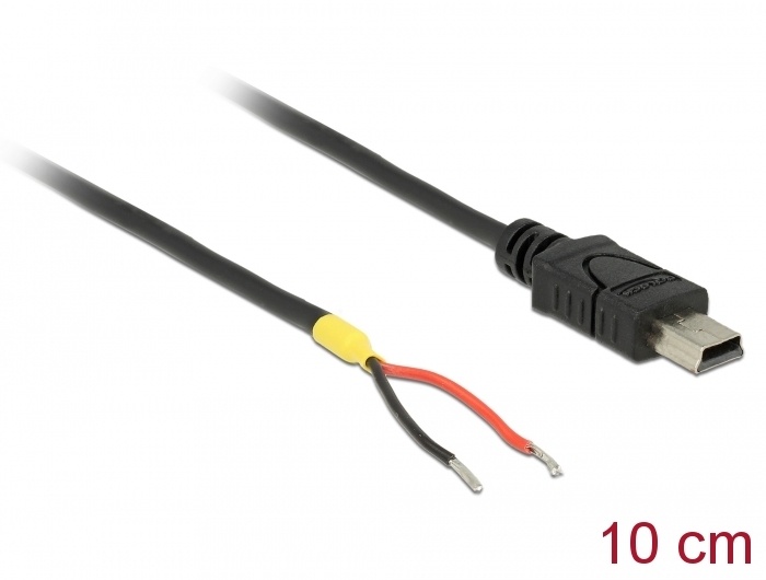 DeLOCK 85251 USB-kabel 0,1 m USB 2.0 Mini-USB B Zwart