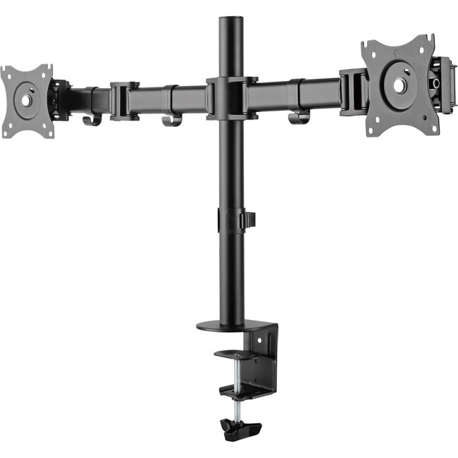 InLine® Tafelarm voor 2x TFT/LCD/LED tot 68cm (27"), max. 2x8kg