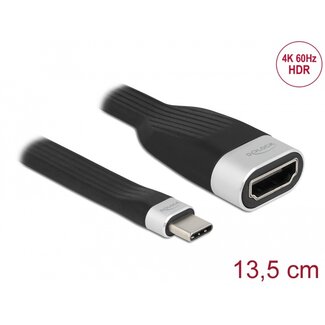 DeLOCK Delock FPC Flat Ribbon Cable USB Type-C™ to HDMI (DP Alt Mode) 4K 60 Hz 13.5 cm