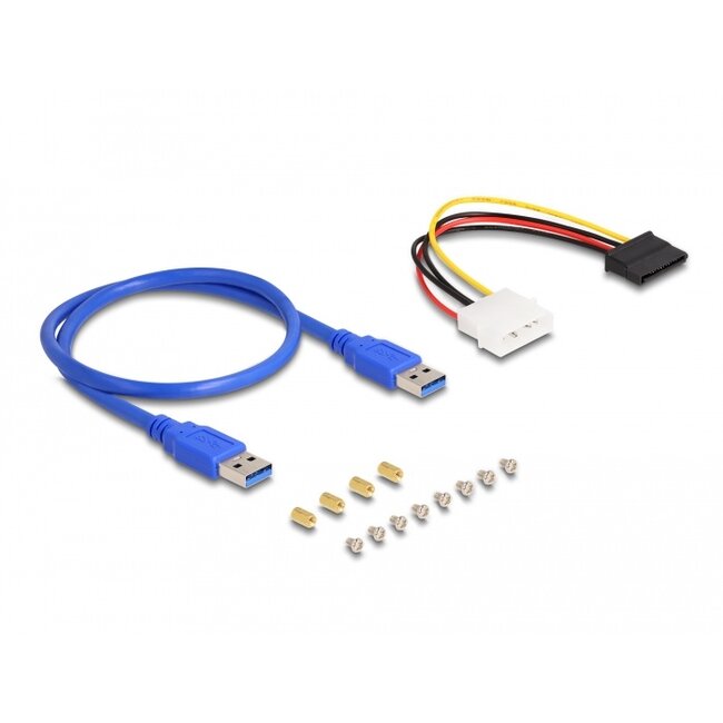 Delock Riser Card PCI Express x1 to 3 x PCIe x1 with 50 cm USB cable
