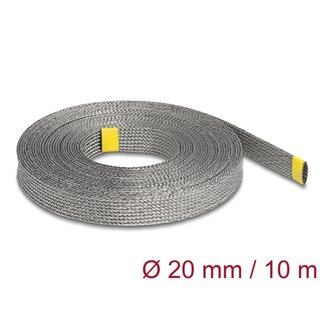 DeLOCK Delock Braided Sleeve for EMI shielding stretchable 10 m x 20 mm