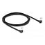 Delock RJ45 Network Cable Cat.6A S/FTP Slim 90° downwards / downwards angled 2 m black