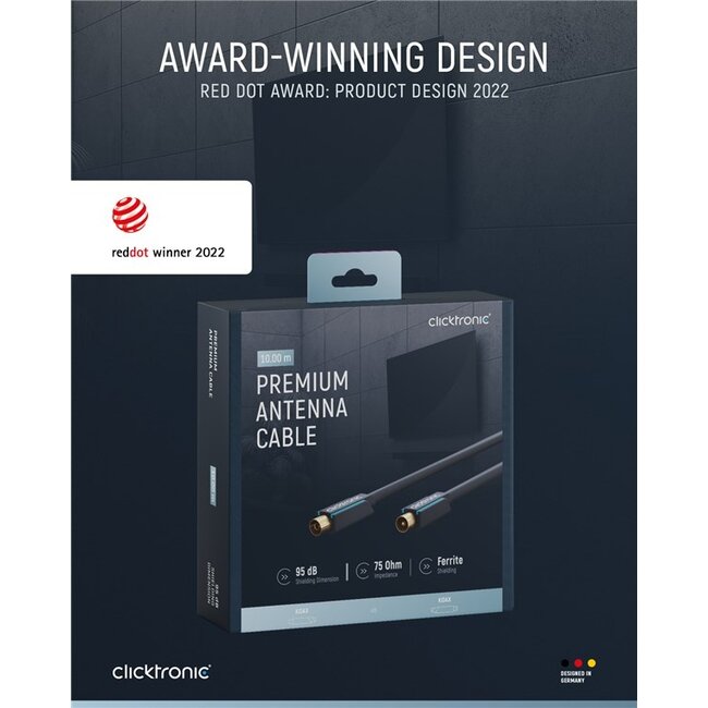 Clicktronic Coaxial Cable 10 m