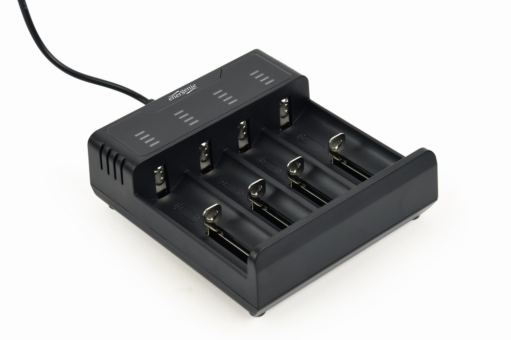 Gembird BC-USB-02. Geschikt voor: Huishoudelijke batterij, Type stroombron: USB, Compatibele batterij technologiën: Lithium-Ion (Li-Ion), Nikkel-Cadmium (NiCd), Nikkel-Metaalhydrid