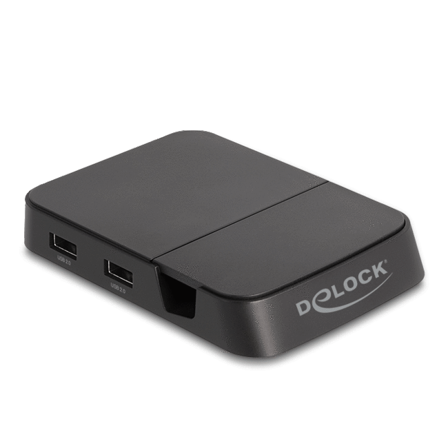 Delock Smartphone Docking Station 4K with integrated holder - HDMI / USB / Hub / SD / Micro SD for Android or Windows