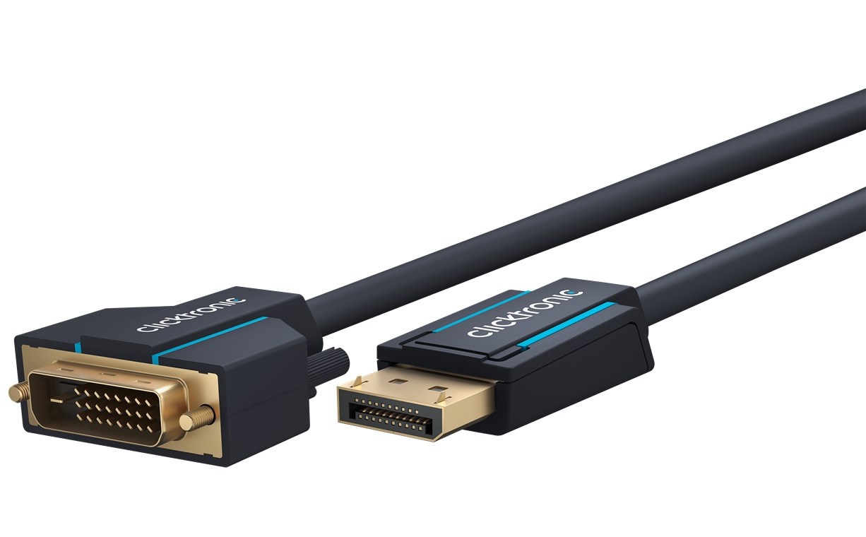 DisplayPort naar DVI Kabel - Professioneel - Clicktronic