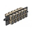 Delock Fiber Optic Adapter Panel SC Simplex OM1 / OM2 12 Port beige