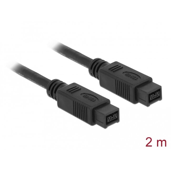Delock Cable FireWire 9 pin male > 9 pin male 2 m