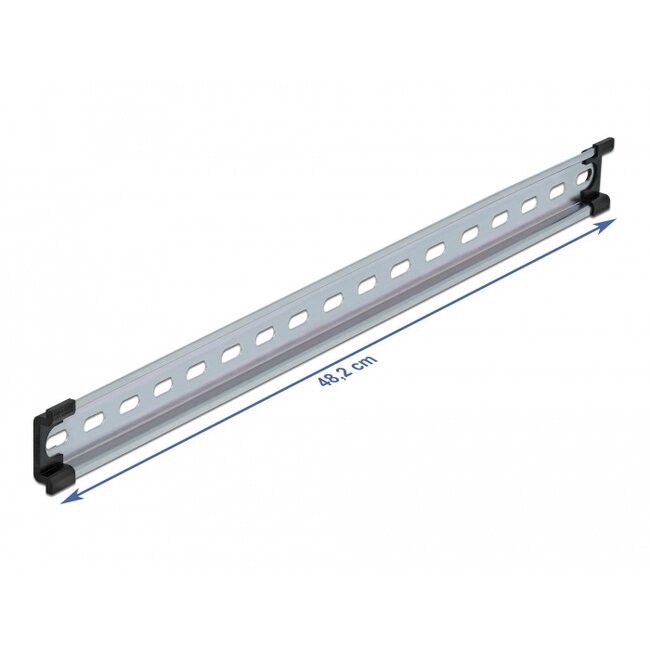 Delock DIN Rail 35 x 7.5 mm (19") Steel