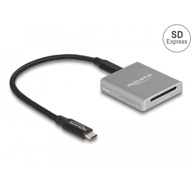 Delock USB Type-C™ Card Reader for SD Express (SD 7.1) memory cards