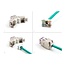 Delock Keystone Modul RJ45 jack to LSA Cat.6A toolfree violet set 10 pieces