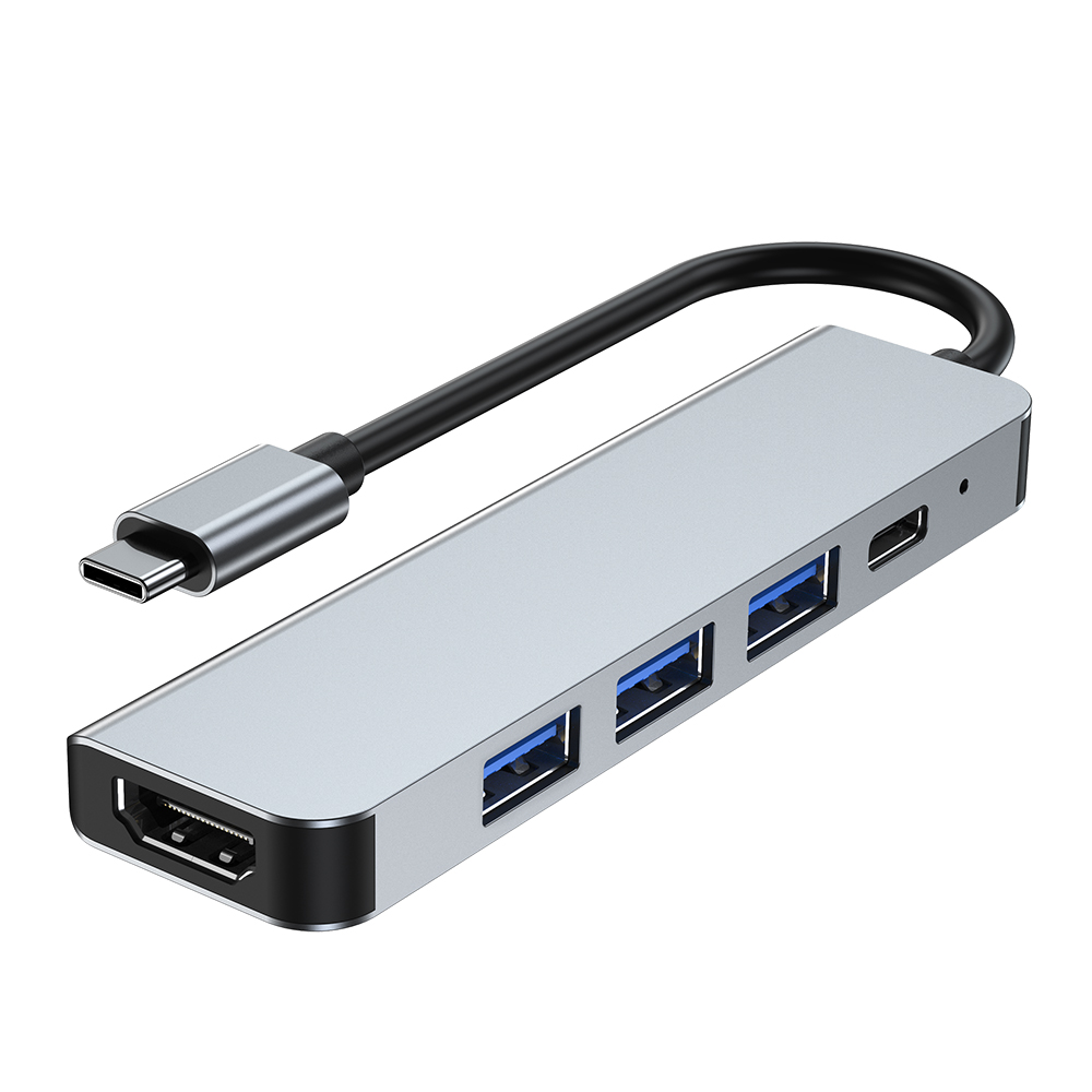 Gembird Cablexpert A-CM-COMBO5-03 - docking station - USB-C 3.1 - HDMI - GigE