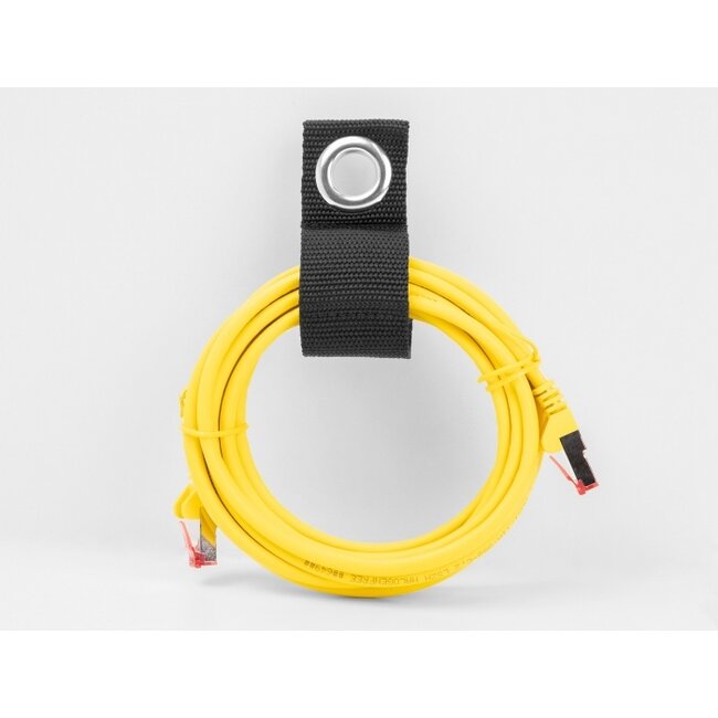 Delock Heavy-duty Hook-and-loop strap with fastening eye L 435 x W 50 mm black 5 pieces