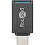 Goobay USB-C™/USB A OTG Super Speed ​​Adapter for Connecting 3.0 Charging Cables, Gray