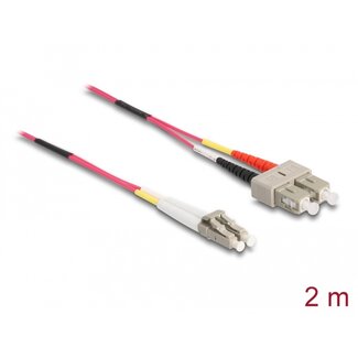 DeLOCK Delock Cable Optical Fibre LC > SC Multi-mode OM4 2 m